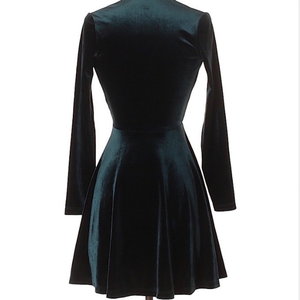NWT | American Apparel Velvet Deep V Dress - Picture 4 of 5